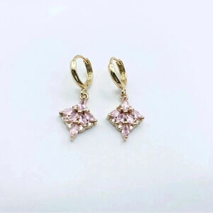 Drop Leaves Earrings Gold Plated